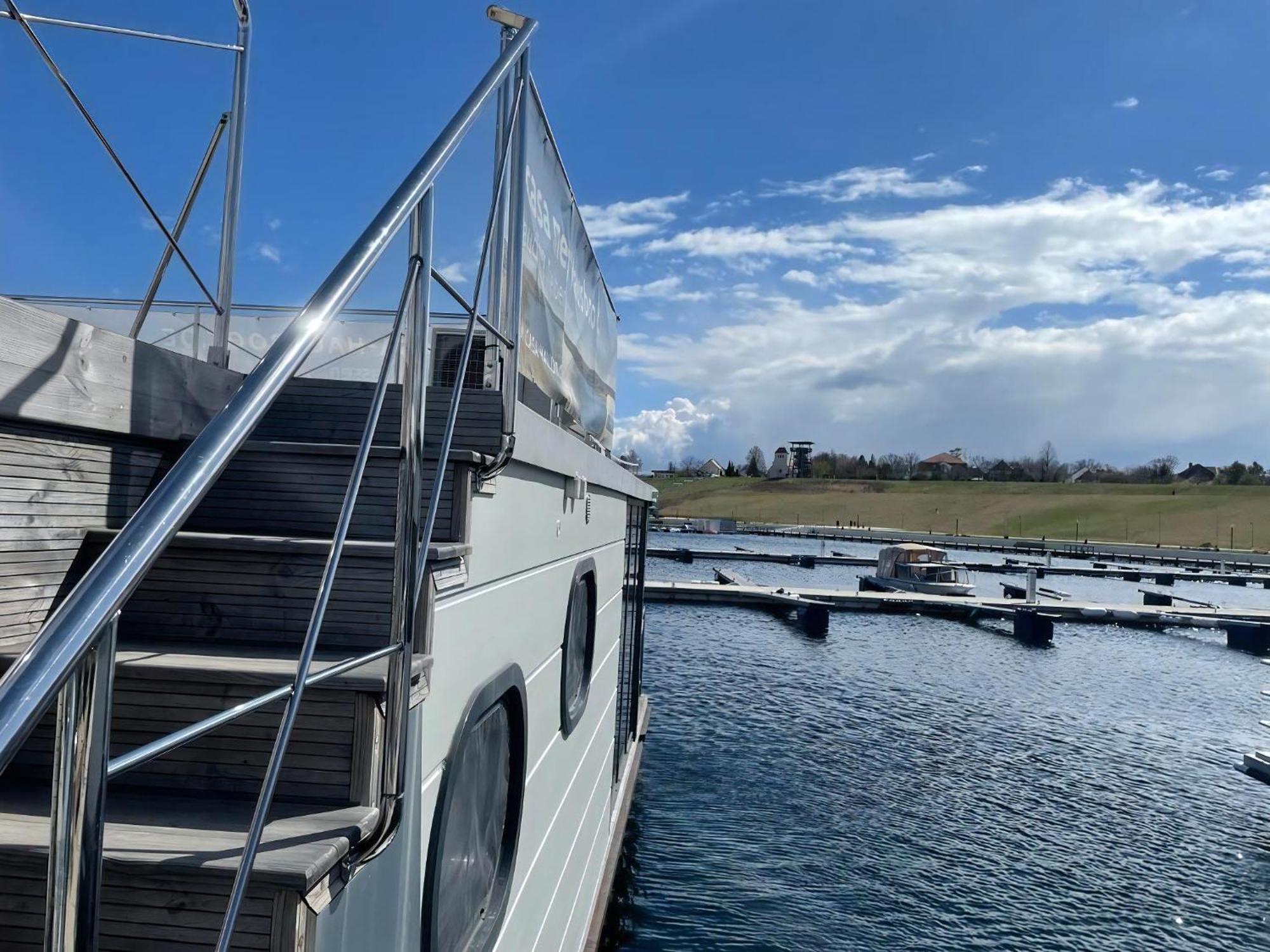 Hausboot Schiff Fuer 4 Personen Ca, 33 M Sup2 In Braunsbedra, Sachsen Anhalt Halle Saale Unstrut Region Eksteriør bilde