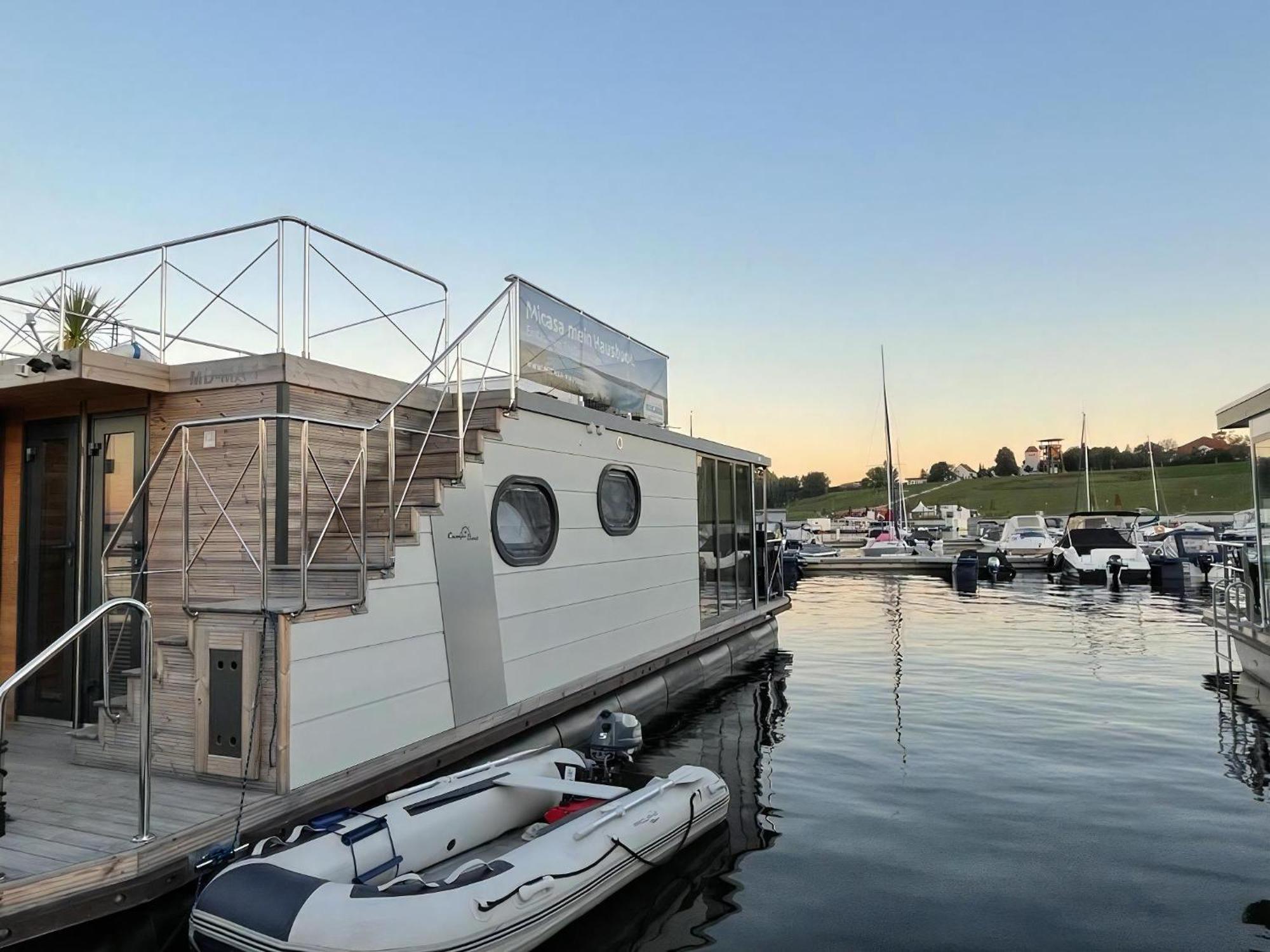 Hausboot Schiff Fuer 4 Personen Ca, 33 M Sup2 In Braunsbedra, Sachsen Anhalt Halle Saale Unstrut Region Eksteriør bilde