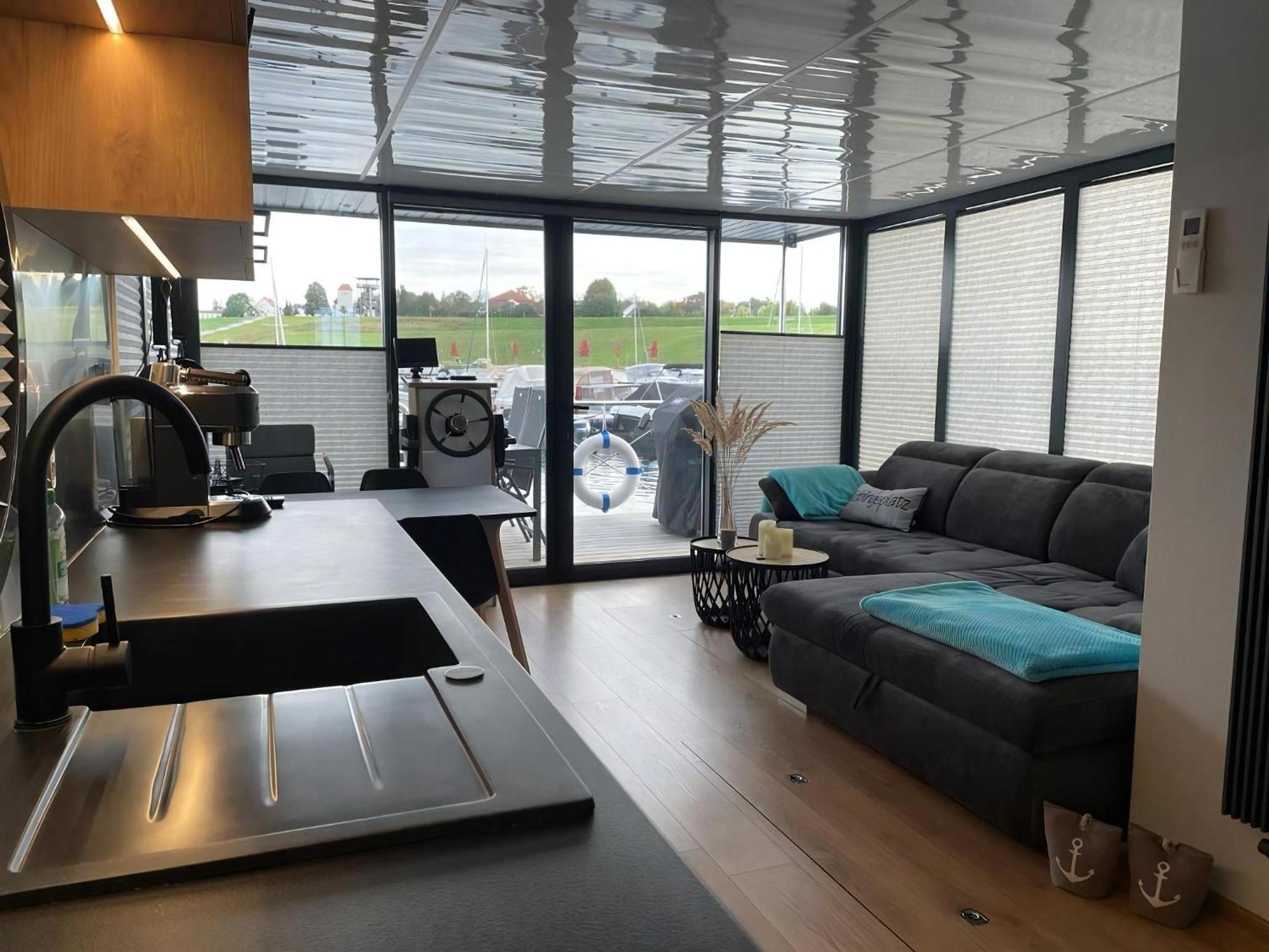 Hausboot Schiff Fuer 4 Personen Ca, 33 M Sup2 In Braunsbedra, Sachsen Anhalt Halle Saale Unstrut Region Eksteriør bilde
