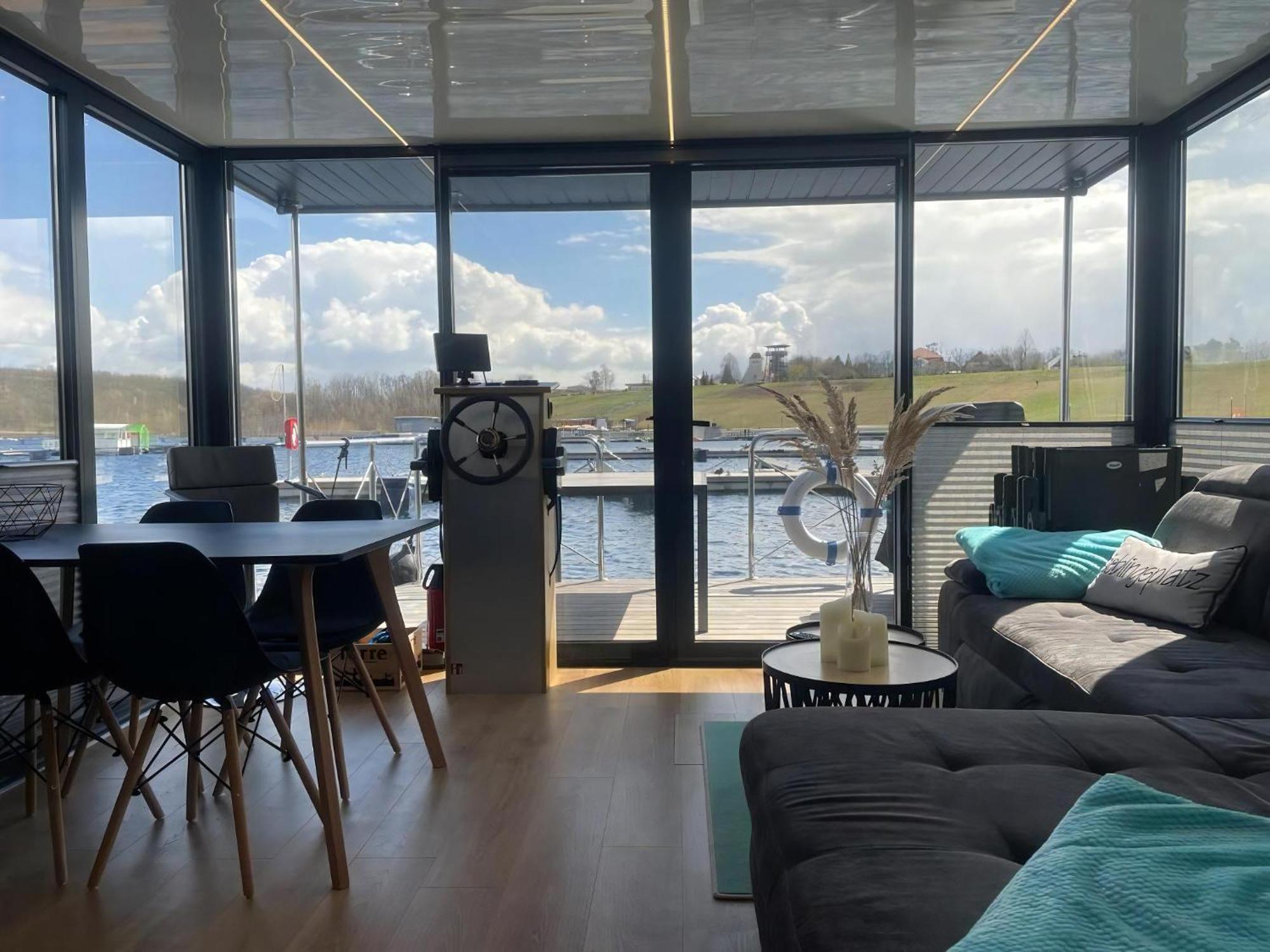 Hausboot Schiff Fuer 4 Personen Ca, 33 M Sup2 In Braunsbedra, Sachsen Anhalt Halle Saale Unstrut Region Eksteriør bilde